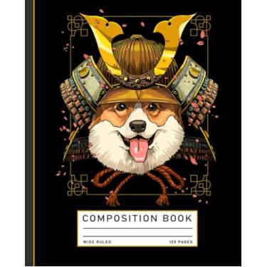 Imagem de Samurai Pembroke Welsh Corgi Dog Japanese Warrior Bushido Composition Notebook