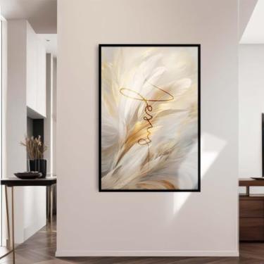 Imagem de Quadro Decorativo Cristão Gospel; O Nome de Jesus Tem poder; Quadros bíblicos; Versículos Bíblicos; Quadro com Mensagem Motivacional; Motivação; Quadro para Sala de estar; (Preta, 30x21, Emoldurado)