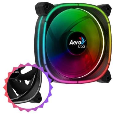 Imagem de Ventoinha Gamer Astro 12 Para Gabinete Com Iluminação Omni Rgb  Aeroco