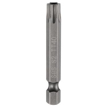 Imagem de HARFINGTON Chave de fenda TT40 Chave de fenda Torx de 2" (50 mm) de comprimento 1/10.2 cm haste sextavada magnética à prova de adulteração 6 pontos estrela parafusadeira broca S2 ponta de furo de aço