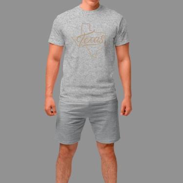 Imagem de Camisetas Básica Masculina Moda Country Gola Redonda - Rodliwes, Cinza