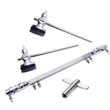 Imagem de TUOREN Pedal De Bumbo Duplo Para Percussão De Bumbo Equipado Com 2 Batedores De Bumbo, Chave De Afinação Em Forma De T