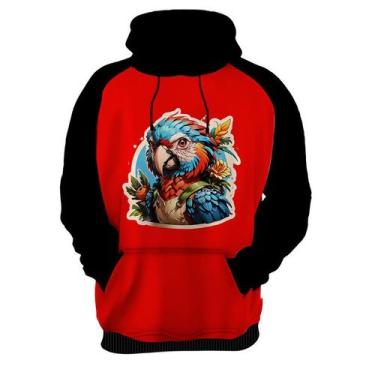 Imagem de Moletom Casaco Blusa Sticker Arara Colorida Ave Natureza 2 - Enjoy Sho