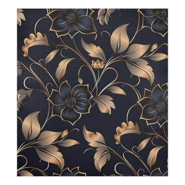 Imagem de senya Painel de capa de ímã para lava-louças para a frente flores pretas escuras adesivo de porta de máquina de lavar louça decoração de cozinha para casa ímã de geladeira decoração de arte