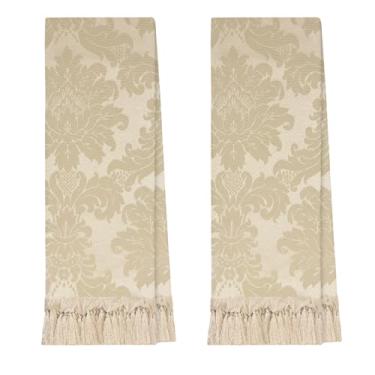 Imagem de 2 Mantas Xale Para Poltrona Pequena Peseira 0,70 X 1,80 (138 BEGE NUDE)