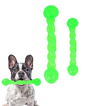 Imagem de VinBee Pacote com 2 brinquedos interativos para cães, brinquedos de borracha, bastões de mastigar para cães