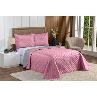 Imagem de Kit Cobre Leito 3 Peças Tamanho Casal Queen Modelo Dupla Face - Arco Í