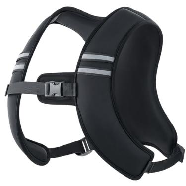 Imagem de ZELUS Colete pesado, colete ponderado ajustável de 6,8 kg para homens e mulheres, colete de peso corporal Z-Fit com listras refletivas e ferro macio de silicone para academia em casa, treinamento de