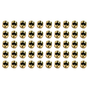 Imagem de IROMEHONY Refil de latão sólido, tampa de garrafa de propano de 500 g, tampa selada de proteção do cilindro de gás apto para acampamento ao ar livre, fogão, cozinha, churrasco (50 pacotes)