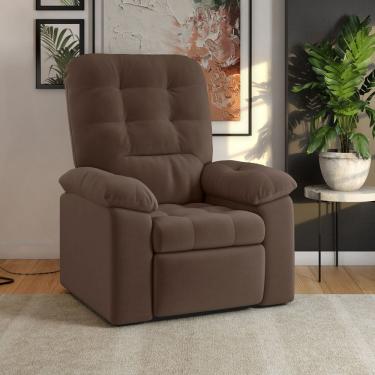 Imagem de Poltrona Retratil e Reclinavel Estoril Marrom