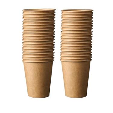 Imagem de Copo Papel 120ml Kraft Descartável Café Biodegradável - 100un