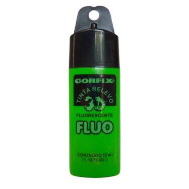 Imagem de Tinta Relevo 3d Corfix Fluorescente 35ml 1002 - 14800, 1025 - VERDE