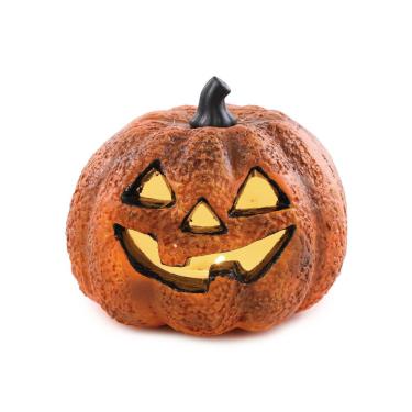 Imagem de Enfeite abobora decorativa de salem M 16,5CM halloween