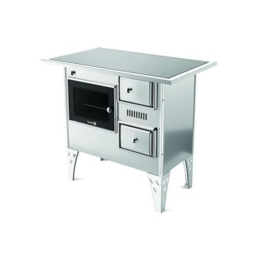 Imagem de Fogão A Lenha Nr1 Esquerdo Vitrocerâmico Inox