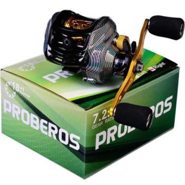 Imagem de Carretilha De Pesca Proberos 12kg Drag 17+1 Rolamentos 7:2:1, Prateado