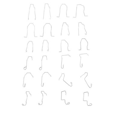 Imagem de 24 Pcs Aço Inoxidável Grampo Do Farol Do Carro Grampo Do Farol Do Carro Rustproof Universal Fit Farol Retentador Primavera Clipe Adequado para H1 H3 H4 H7 Lâmpadas