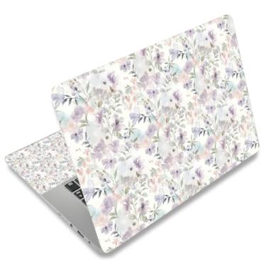 Imagem de Adesivo para laptop 12.1 13 13.3 14 15 15.6 polegadas Netbook adesivo decalque reutilizável universal notebook PC arte protetor personalizado por AORTDES (AD-NEK-85 flores)