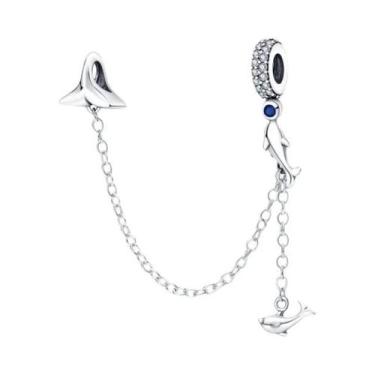 Imagem de Corrente de Prata 925 com Pingente Trevo - Para Pulseiras Pandora, B16