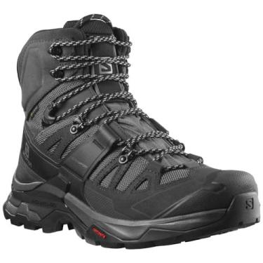 Imagem de Salomon Bota masculina Quest 4Gtx de cintura alta para caminhada, Ímã/preto/pedreira, 39