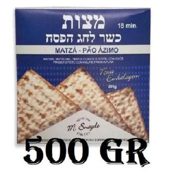 Imagem de Pão Ázimo Matza Para Ceia Judaica Rabino M. Snayde 500g