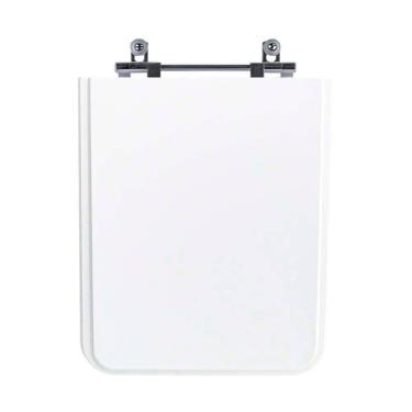 Imagem de Assento Sanitário Tampa De Vaso Branco Mdf Laqueado Square Para Bacia Incepa