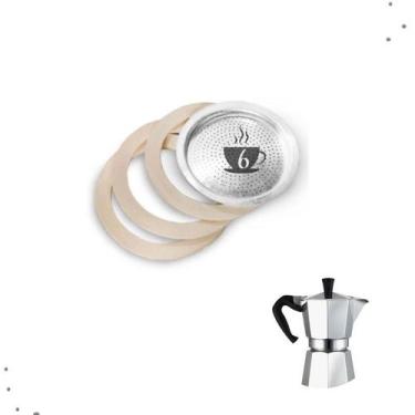 Imagem de Filtro Para Cafeteira Italiana / Moka De Alumínio Reposição - Ke Home,