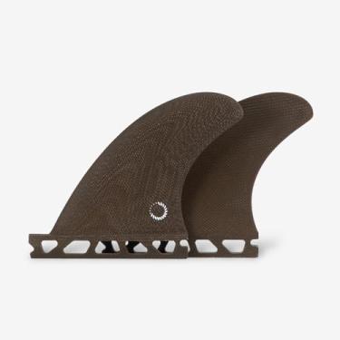 Imagem de nanazero Barbatana lateral de fibra de vidro 10 cm aba única marrom Volan - nadadeiras de prancha de surf, longboard, comprimento médio