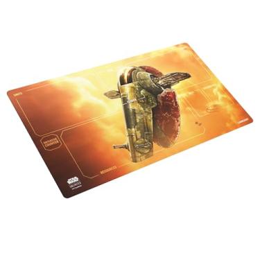 Imagem de Star Wars Unlimited Fett's Firespray Game MAT - Officially Licensed, Full-Color Printed, Playmat, Slip-Resistant 24" by 14" Rubber Mat, Compatible with TCGs & LCGs, Made by Gamegenic