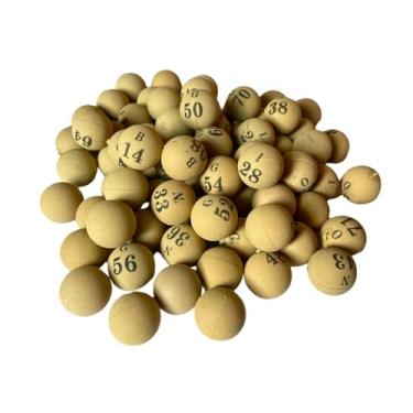 Imagem de Bolinhas Numeradas 1 A 75 Plásticas 16 MM Para Jogo De Bingo N°1