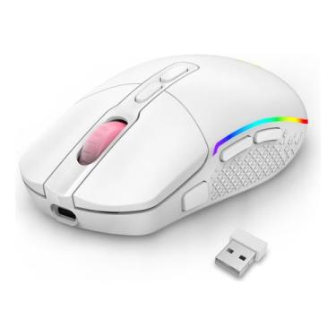 Imagem de Mouse sem fio Redragon Invader Pro Branco