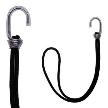Imagem de Kit 50 Elásticos Extensor 35CM Com Gancho Duplo Zincado Alta Resistênc