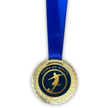 Imagem de Kit 10 Medalhas Personalizada para Premiação Esportiva, 58mm, com Fita