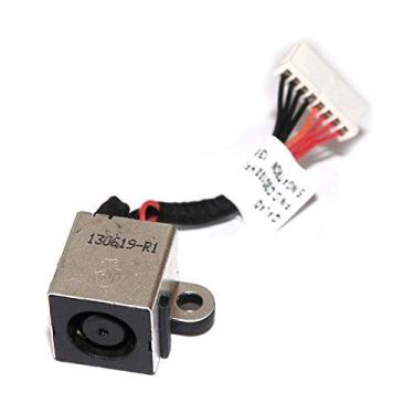 Imagem de DBParts Cabo de alimentação DC para Dell Inspiron 17R-5720 17R-7720 17R-N5720 17R-N7720, P/N: DD0R09AD000 09J29V 9J29V, 8 fios de 8 pinos, plugue
