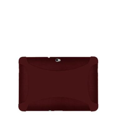 Imagem de Amzer Capa de silicone para Samsung Galaxy Tab 10.1 P7100 - vermelho marrom (AMZ91385)