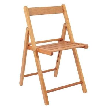 Imagem de Cadeira De Madeira Fsc Dobrável Tramontina Lille Em Madeira Tauari Com