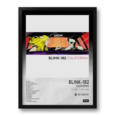 Imagem de Quadro com Moldura Spotify Álbum California Blink-182 - Tam. 33x43cm