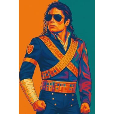 Imagem de The Hobby Planet Michael Diamond Kits de pintura para adultos Michael Diamond Art Square Drill Arts and Crafts for Adults, Artist Merchandise DIY Diamond Dots Michael J Gifts (30 x 40 cm-MP104