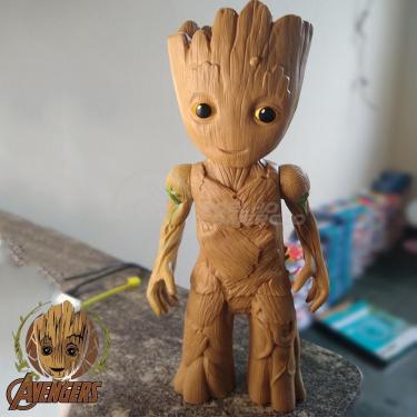 Imagem de Brinquedo Boneco Vingadores Groot Árvore 27Cm Heróis Marvel