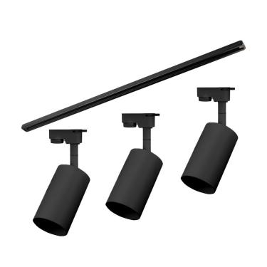 Imagem de Kit Trilho Taschibra Com 3 Spot Track Par20 E27 Bivolt Preto