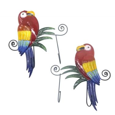 Imagem de Gancho De Ferro Duplo Para Chapeu Bolsa Bone Enfeite Arara Vermelha Pendura Kit Com 2 (Pt-C-J)