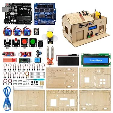Imagem de LAFVIN Kit De Aprendizagem Iot Para Casa Inteligente, Faça Você Mesmo, Conjunto Educacional Eletrônica, Suporte Programação Gráfica, Compatível Com Arduino, Tutorial Ide