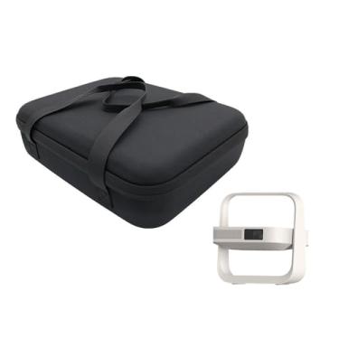 Imagem de rokeblau Estojo Rígido Para Transporte E Armazenamento Projetor Xgimi Elfin Flip 2024, Novo, Com Suporte Multiangular, À Prova D'Água De Choque, Espaço Separado (Estojo Preto)