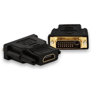 Imagem de Adaptador Conversor DVI-D para HDMI - Dual Link - 24+1 Pinos (DVI-D M X HDMI F)