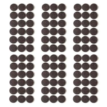 Imagem de Furnigear Protetores De Feltro Para Móveis, Pisos Madeira - Protetor Cadeira Autoadesivo, Pés Piso, Deslizadores Que Se Movem Suavemente, Antirriscos, 108 Peças, Redondo, Marrom, 1"