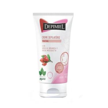 Imagem de Creme Depilatório Facial Depimiel 40gr Argila Branca E Rosa Mosqueta