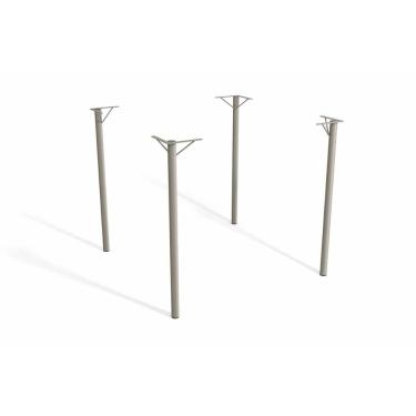 Imagem de Base Mesa de Jantar Sena M057 AÇO s/ Tampo Niquel - Kappesberg