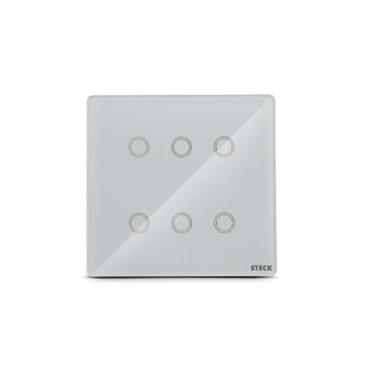 Imagem de Interruptor Touch Wifi 4x4 6 Módulos Branco Smarteck, 3