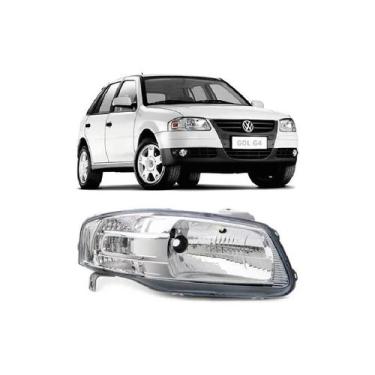 Imagem de Farol Direito Cromado Gol Parati Saveiro G4 2006 2007 2008 - Volkswage