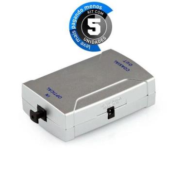 Imagem de Conversor Óptico Para Coaxial - Kit Com 5 - Cirilo Cabos