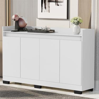 Imagem de Aparador Buffet Sala Lorde 4 Portas Branco